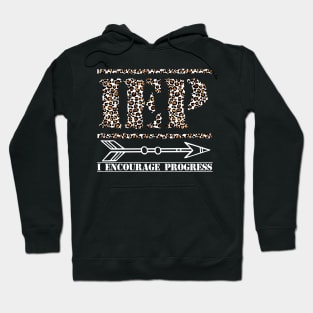 Special Education Teacher Shirt Cheetah, Iep I Encourage Progress Hoodie